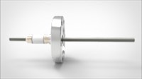 FA12780-02 Ввод вакуумный электрический 1 штырьковый на фланце CF2.75, 12 кВ, 93 А, диаметр штырька 0,25'', материал штырьков молибден, материал корпуса нержавеющая сталь 0351014012938