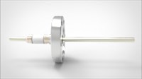 FA12780-03 Ввод вакуумный электрический 1 штырьковый на фланце CF2.75, 12 кВ, 56 А, диаметр штырька 0,25'', материал штырьков никель, материал корпуса нержавеющая сталь 0351014012560258