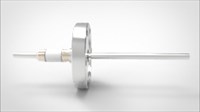 FA12780-04 Ввод вакуумный электрический 1 штырьковый на фланце CF2.75, 12 кВ, 12 А, диаметр штырька 0,25'', материал штырьков нержавеющая сталь, материал корпуса нержавеющая сталь 03510140120258
