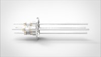 FA13248-04 Ввод вакуумный электрический 4х штырьковый на фланце KF40, 5 кВ, 6,5 А, диаметр штырька 0,154'', материал штырьков нержавеющая сталь, материал корпуса нержавеющая сталь 0354024056501548