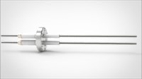 FA13275-02 Ввод вакуумный электрический 2х штырьковый на фланце CF1.33, 12 кВ, 28 А, диаметр штырька 0,094'', материал штырьков молибден, материал корпуса нержавеющая сталь 03520116122800948