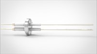 FA13275-03 Ввод вакуумный электрический 2х штырьковый на фланце CF1.33, 12 кВ, 16,5 А, диаметр штырька 0,094'', материал штырьков никель, материал корпуса нержавеющая сталь 035201161216500948