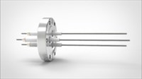 FA13385-02 Ввод вакуумный электрический 3х штырьковый на фланце CF2.75, 20 кВ, 26 А, диаметр штырька 0,094'', материал штырьков молибден, материал корпуса нержавеющая сталь FA13385-02