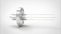 FA13385-03 Ввод вакуумный электрический 3х штырьковый на фланце CF2.75, 20 кВ, 16,5 А, диаметр штырька 0,094'', материал штырьков никель, материал корпуса нержавеющая сталь 035301402016500948