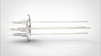FA13460-03 Ввод вакуумный электрический 4х штырьковый на фланце KF40, 10 кВ, 16,5 А, диаметр штырька 0,094'', материал штырьков никель, материал корпуса нержавеющая сталь 035402401016500948