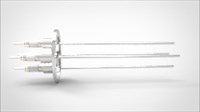 FA13460-04 Ввод вакуумный электрический 4х штырьковый на фланце KF40, 10 кВ, 3,6 А, диаметр штырька 0,094'', материал штырьков нержавеющая сталь, материал корпуса нержавеющая сталь 03540240103600948