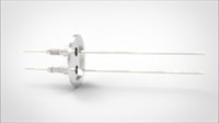 FA13495-03 Ввод вакуумный электрический 2х штырьковый на фланце KF40, 5 кВ, 16,5 А, диаметр штырька 0,094'', материал штырьков никель, материал корпуса нержавеющая сталь 03520240516500948