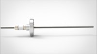 FA13865-02 Ввод вакуумный электрический 1 штырьковый на фланце CF1.33, 5 кВ, 50 А, диаметр штырька 0,154'', материал штырьков молибден, материал корпуса нержавеющая сталь 0351011655001548