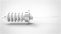 FA13900-03 Ввод вакуумный электрический 1 штырьковый на фланце KF40, 30 кВ, 16,5 А, диаметр штырька 0,094'', материал штырьков никель, материал корпуса нержавеющая сталь 035102403016500948