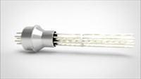 FA14254 Ввод вакуумный электрический 10 штырьковый под приварку, 2 кВ, 4,8 А, диаметр штырька 0,062'', материал штырьков алюмель, материал корпуса нержавеющая сталь 0351024800628