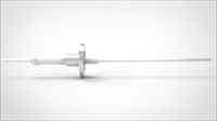 FA14410-03 Ввод вакуумный электрический 1 штырьковый на фланце KF16, 14 кВ, 16,5 А, диаметр штырька 0,094'', материал штырьков никель, материал корпуса нержавеющая сталь 035102161416500948