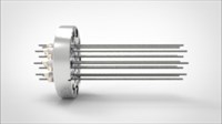 FA14929-02 Ввод вакуумный электрический 12 штырьковый на фланце CF3.375, 10 кВ, 26 А, диаметр штырька 0,094'', материал штырьков молибден, материал корпуса нержавеющая сталь 035120150102600948