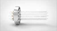 FA14929-04 Ввод вакуумный электрический 12 штырьковый на фланце CF3.375, 10 кВ, 3,6 А, диаметр штырька 0,094'', материал штырьков нержавеющая сталь, материал корпуса нержавеющая сталь 035120150103600948