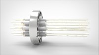 FA14930-03 Ввод вакуумный электрический 12 штырьковый на фланце CF3.375, 12 кВ, 16,5 А, диаметр штырька 0,094'', материал штырьков Никель, материал корпуса нержавеющая сталь 0351201501216500948