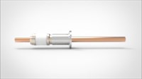 FA14941 Ввод вакуумный электрический 1 штырьковый на фланце KF16, 8 кВ, 330 А, диаметр штырька 0,375'', материал штырьков медь, материал корпуса нержавеющая сталь 03510216833003758