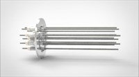 FA14935-02 Ввод вакуумный электрический 12 штырьковый на фланце KF50, 10 кВ, 26 А, диаметр штырька 0,094'', материал штырьков молибден, материал корпуса нержавеющая сталь FA14935-02