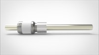 FA15622-03 Ввод вакуумный электрический 1 штырьковый под приварку, 8 кВ, 140 А, диаметр штырька 0,5'', материал штырьков Никель, материал корпуса нержавеющая сталь 03518140058