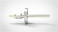 FA26032-03 Ввод вакуумный электрический 1 штырьковый на фланце CF2.75, 8 кВ, 140 А, диаметр штырька 0,5'', материал штырьков Никель, материал корпуса нержавеющая сталь 035101408140058