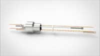 FA11473-04 Термопарный вакуумный ввод типа E на фланце под приварку, 1 пара, диаметр штырька 0.094', 5 кВ, 55 А, материал штырька хромель-константан, материал корпуса нержавеющая сталь, с ответной частью 0344100945558