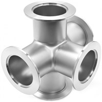 Пятерик с фланцами ISO-K 160 длиной 266,6 мм, нержавеющая сталь 304L 030201361608