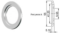 Фланец KF40 (NW40) с отверстием под трубу 3/8 дюйма, нержавеющая сталь 304L 02020149400388
