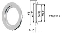 Фланец KF40 (NW40) с отверстием под трубу 3/4 дюйма, нержавеющая сталь 304L 02020149400758