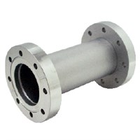 Патрубок с фланцами (ниппель) CF50 (CF3,38") длиной 163,58 мм, нержавеющая сталь 304L 020127508