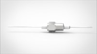 FA10490-04 Ввод вакуумный электрический 1 штырьковый на фланце на фланце NPT 3/8, 5 кВ, 1,8 А, диаметр штырька 0,05'', материал штырьков нержавеющая сталь, материал корпуса нержавеющая сталь 0351385180058
