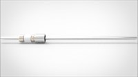 FA10463-04 Ввод вакуумный электрический 1 штырьковый под приварку, 5 кВ, 6,5 А, диаметр штырька 0,154'', материал штырьков нержавеющая сталь, материал корпуса нержавеющая сталь 035156501548