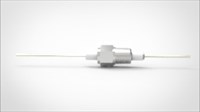 FA10490-03 Ввод вакуумный электрический 1 штырьковый на фланце на фланце NPT 3/8, 5 кВ, 8,2 А, диаметр штырька 0,05'', материал штырьков никель, материал корпуса нержавеющая сталь 0351385820058