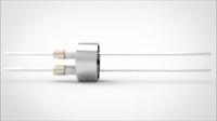FA10598-04 Ввод вакуумный электрический 2х штырьковый под приварку, 6 кВ, 1,8 А, диаметр штырька 0,05'', материал штырьков нержавеющая сталь, материал корпуса нержавеющая сталь 03526180058
