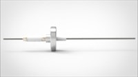 FA10721-02 Ввод вакуумный электрический 1 штырьковый на фланце CF1.33, 14 кВ, 28 А, диаметр штырька 0,094'', материал штырьков молибден, материал корпуса нержавеющая сталь 03510116142800948