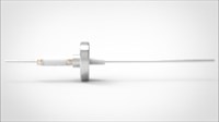 FA10721-04 Ввод вакуумный электрический 1 штырьковый на фланце CF1.33, 14 кВ, 3,6 А, диаметр штырька 0,094'', материал штырьков нержавеющая сталь, материал корпуса нержавеющая сталь 03510116143600948