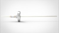 FA11135-03 Ввод вакуумный электрический 1 штырьковый на фланце CF1.33, 5 кВ, 16,5 А, диаметр штырька 0,094'', материал штырьков никель, материал корпуса нержавеющая сталь 03510116516500948