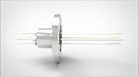 FA11639-03 Ввод вакуумный электрический 4х штырьковый на фланце KF16, 2 кВ, 5 А, диаметр штырька 0,032'', материал штырьков никель, материал корпуса нержавеющая сталь 0354162500328