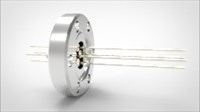 FA11640-03 Ввод вакуумный электрический 4х штырьковый на фланце CF1.33, 2 кВ, 5 А, диаметр штырька 0,032'', материал штырьков никель, материал корпуса нержавеющая сталь 035410162500328