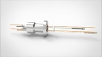 FA12134-04 Термопарный вакуумный ввод типа E на фланце CF1.33(CF16), 1 пара, диаметр штырька 0.094', 5 кВ, 55 А, материал штырька хромель-константан, материал корпуса нержавеющая сталь, с ответной частью 03440116100948