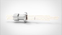 FA11684 Термопара типа R/S на фланце CF1.33(CF16), 2 пары, материал штырька платинородий-платина, материал корпуса нержавеющая сталь ,без ответной чаcти 0346011628