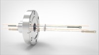 FA13019-04 Термопарный вакуумный ввод типа E на фланце CF2.75(CF40), 1 пара, диаметр штырька 0.050', 3 кВ, 27 А, материал штырька хромель-константан, материал корпуса нержавеющая сталь 03440140100503278