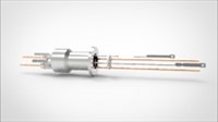FA12520-03 Термопарный вакуумный ввод типа C на фланце KF16, 1 пара, диаметр штырька 0.094', 5 кВ, 55 А, материал штырька вольфрам-рений, материал корпуса нержавеющая сталь 03420216100945558