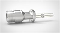 FA12534-02 Термопара типа K на фланце CF1.33(CF16), 3 пары, диаметр штырька 0.062, материал штырька хромель-алюмель, материал корпуса нержавеющая сталь ,без ответной чаcти 03410116300628