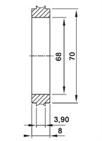 Кольцо центрирующее ISO63 (алюминий) 030201323638