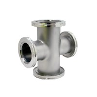 Адаптер крестовой с ISO-K 100 на ISO-K 63, нержавеющая сталь 304L 030201312100638