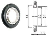 Кольцо центрирующее-адаптер KF32/40 (NW32/40) с витоновым уплотнением, нержавеющая сталь 304L 02020142332408