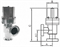 Клапан вакуумный угловой пневматический с фланцами CF25 (CF2,12") одностороннего действия (открытие и закрытие сжатым воздухом), без датчика положения и пневмораспределителя, медное уплотнение корпуса, нержавеющая сталь 304L 0104223258 - фото 10489