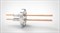 FA13230 Ввод вакуумный электрический 2х штырьковый на фланце CF2.75, 12 кВ, 185 А, диаметр штырька 0,25'', материал штырьков медь, материал корпуса нержавеющая сталь 03520140121850258 - фото 10870