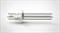 FA13248-02 Ввод вакуумный электрический 4х штырьковый на фланце KF40, 5 кВ, 50 А, диаметр штырька 0,154'', материал штырьков молибден, материал корпуса нержавеющая сталь 0354024055001548 - фото 10878