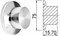 Фланец-заглушка удлинённый KF50 (NW50), нержавеющая сталь 304L 020201413508 - фото 8316